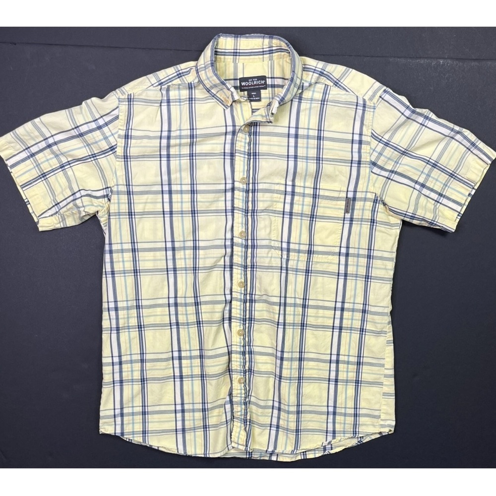 Woolrich Men's Plaid Shirt Yellow